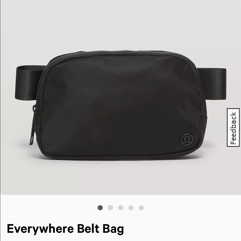 Black lulu-lemon Fanny pack/ belt bag